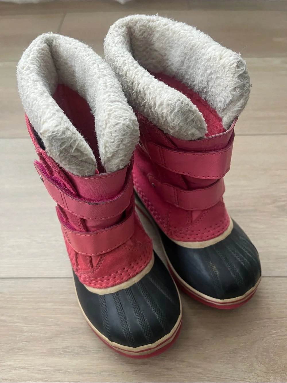 Sorel Kids' 1964 Pac Strap waterproof winter boots in Tropic Pink